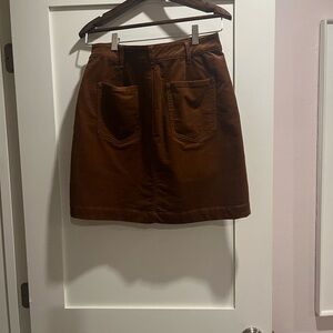 Corduroy mini skirt